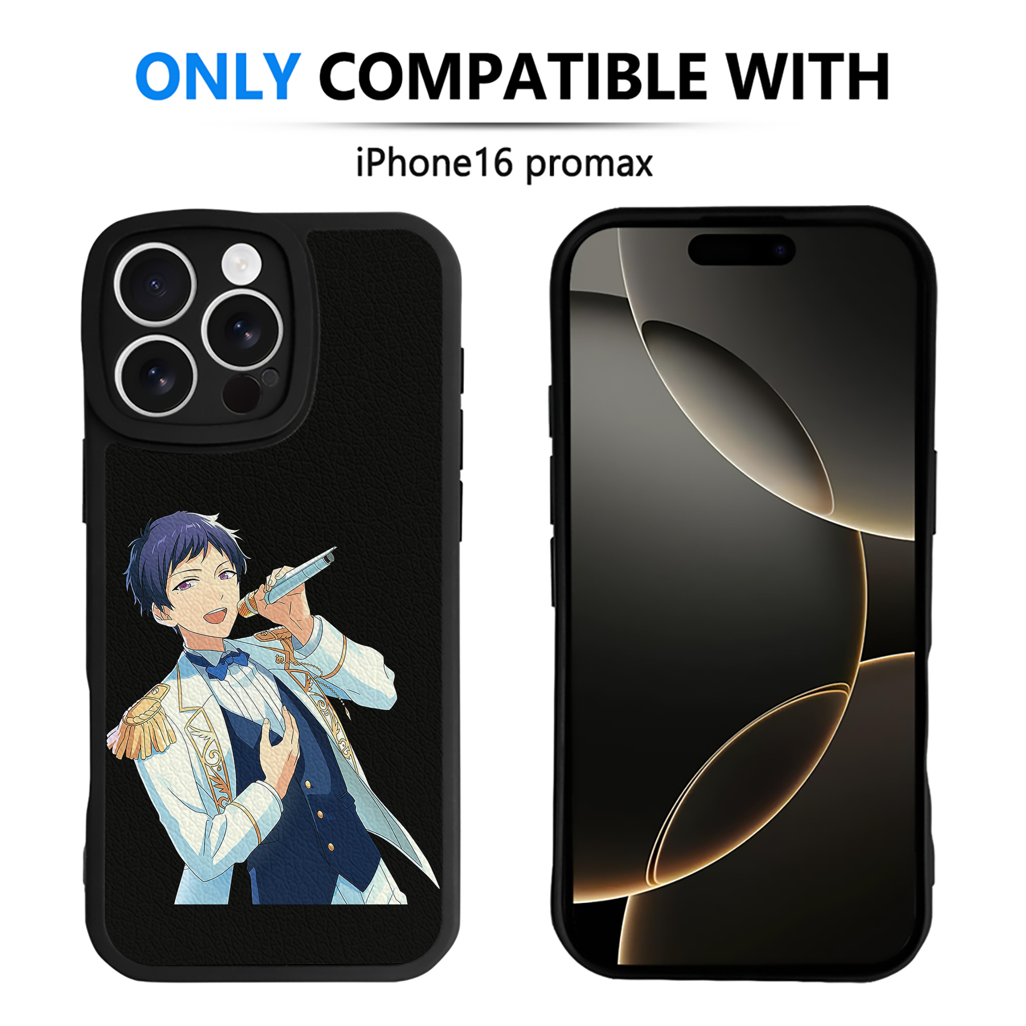 （画像用） あんさんぶるスターズ! Ensemble Stars 【iPhone 16シリーズ対応】シリコンスマホケース（レザー調） 材質：シリコン